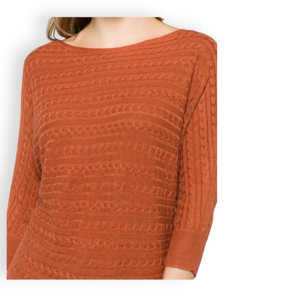 Market & Spruce Cable Knit Dolman Sweater - Picture 11 of 13